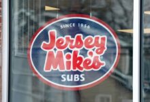 A general view of a Jersey Mike's Subs restaurant in North Haledon, NJ