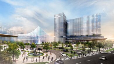 A rendering of the proposed casino at Nassau Coliseum from Las Vegas Sands Corporation.