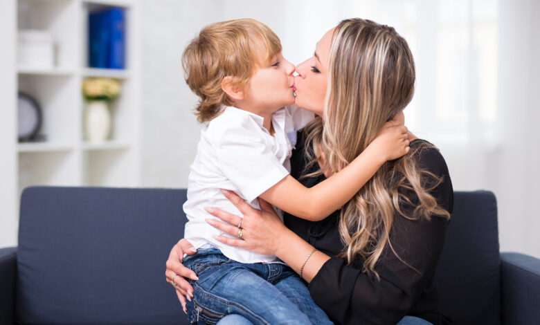 My husband kisses his mother on the lips — it's disgusting