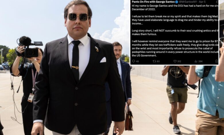 New York ex-Rep. George Santos 'not genuinely remorseful' DOJ says ahead of fraud's sentencing