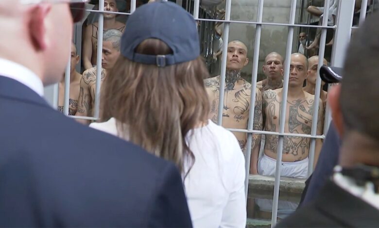 DHS Secretary Noem tours El Salvador prison