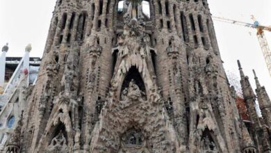 In this Saturday, Sept. 6, 2008 file photo, Antoni Gaudi's Sagrada Familia, or Holy Family Church, is shown in Barcelona, Spain.