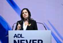 U.S. Ambassador-Designate to the United Nations Elise Stefanik speaks at ADL Never Is Now at Javits Center on March 03, 2025 in New York City.