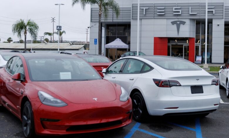 Tesla vehicles