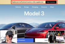 Tesla urges Canadian customers to buy pre-tariff priced inventory 'while supplies last'