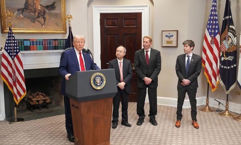 President Donald Trump and AI CEOs