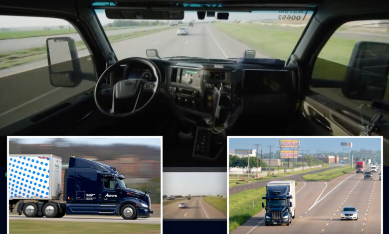 Aurora driverless trucks have logged 1,200 miles in Texas