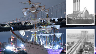 Brooklyn Bridge's previous crashes include one involving Nazi ship