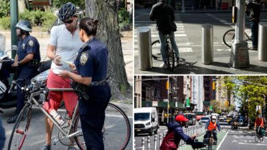 Cyclist sues NYPD alleging cops wrongfully dole out red light tickets: ‘Malicious and outrageous’