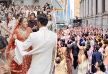Indian couple’s extravagant wedding parade shuts down Wall Street — meet the bride and groom