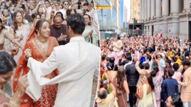 Indian couple’s extravagant wedding parade shuts down Wall Street — meet the bride and groom