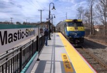 On March 12, 2025, MTA LIRR President Rob Free was joined by Suffolk County Legislator Jim Mazzarella, Town Brookhaven Council Member Karen Dunne Kesnig, and SMART General Chairperson Anthony Simon to announce the substantial completion of the LIRR Mastic-Shirley renovation project in Shirley, NY.