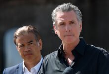 Gavin Newsom holds a press conference against Trump's tarriffs