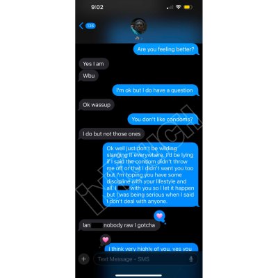 Anthony Edwards Alleged Text With Ex Ayesha About Not Wearing a Condom