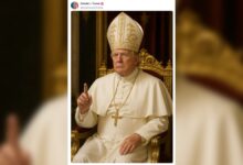 Trump posts an AI photo of himself as the pope on Truth Social