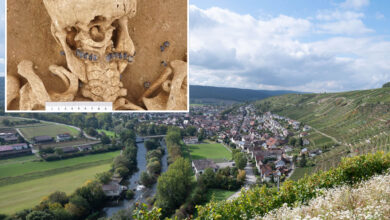 Mysterious 'dumped' bodies of woman and child found by archaeologists in picturesque town