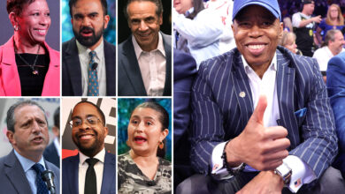 Who are the candidates running for NYC mayor against Eric Adams?