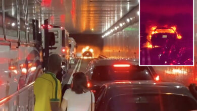 Lincoln Tunnel closed for an hour in rush-hour nightmare as car fire snarls traffic