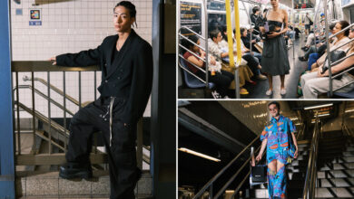 Feather-clad NYFW fashionistas are slumming it on the subway — rather than suffering through rude drivers and infuriating traffic jams