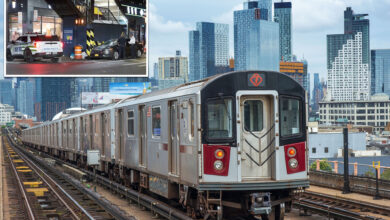 Man, 25, stabbed, critically hurt during clash with smiling straphanger on board NYC train: cops