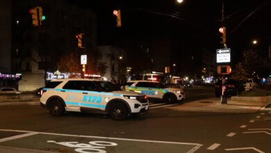 Police investigate a fatal hit and run accident on the Grand Concourse.