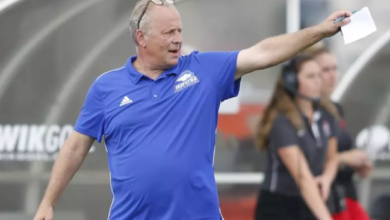 Hofstra men's soccer coach Richard Nuttall