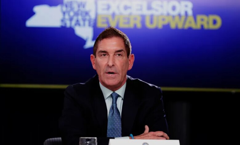 Jeff Klein, Senator for the New York Independent Democratic Conference, speaking at a press conference.