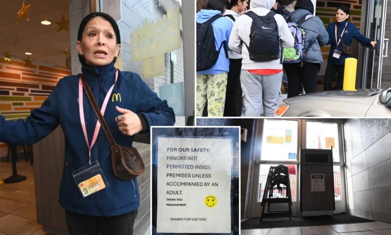 NYC McDonald's hires 'McBouncer' to keep out violent, rowdy teens 1 NYC McDonald's hires 'McBouncer' to keep out violent, rowdy teens