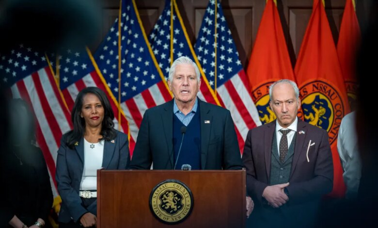 Nassau County Executive Bruce Blakeman and Legislator Mazi Pilip join business and real estate leaders to invite New York City residents to Long Island.