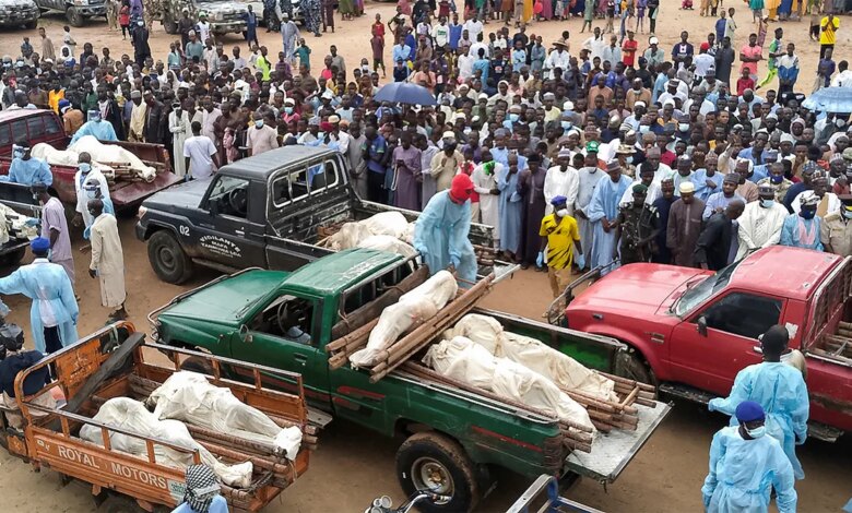 Funeral for Boko Haram victims in Yobe, Nigeria