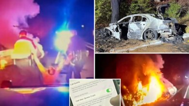 Unconscious NJ driver saved from fiery car crash thanks to iPhone