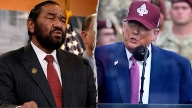 Rep. Al Green and President Donald Trump