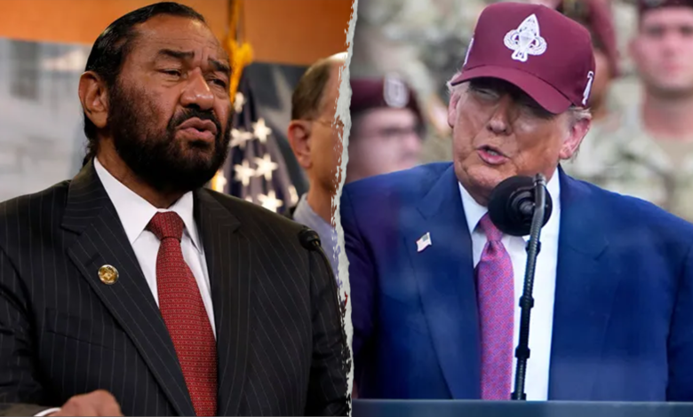 Rep. Al Green and President Donald Trump