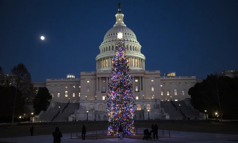 Capitol Building at Christmastime