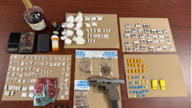 A loaded SCCY CPX-2 pistol was found in Rivera's car, alongside a pair of brass knuckles and a stash of drugs, cops said.