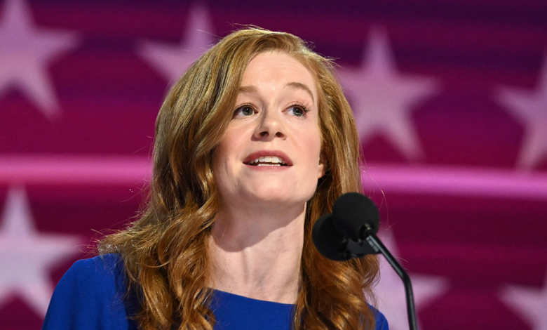 Dem Senate candidate in hot water over violent fantasy targeting conservative SCOTUS justices 1 Michigan State Senator Mallory McMorrow speaks on the first day of the Democratic National Convention (DNC) at the United Center in Chicago, Illinois, on August 19, 2024. Vice President Kamala Harris will formally accept the party's nomination for president at the DNC which runs from August 19-22 in Chicago.