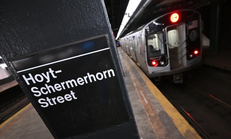 A brazen goon pummeled a female subway conductor and stole her train keys in a shocking attack at the Hoyt–Schermerhorn Streets station in downtown Brooklyn on Sunday, police said.