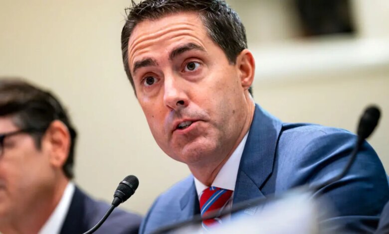 Ohio Secretary of State Frank LaRose speaks during a House Administration Committee hearing in the Longworth House Office Building at the U.S. Capitol on September 11, 2024 in Washington, DC.