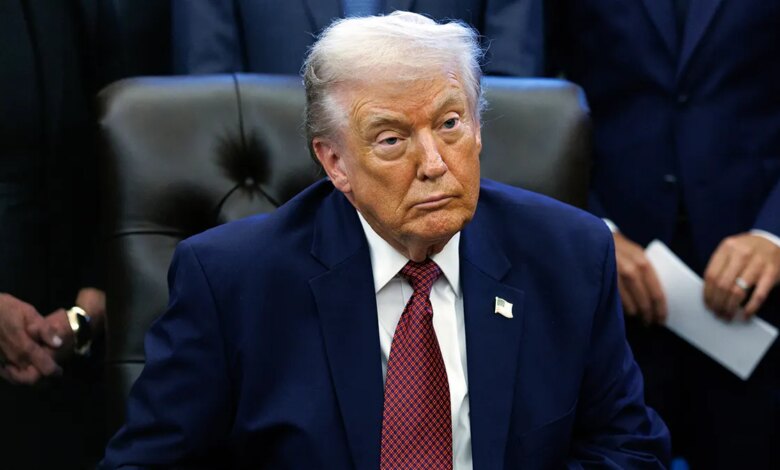 President Trump at the resolute desk
