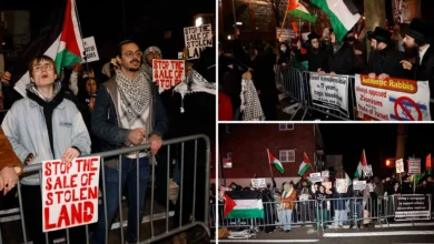 Anti-Israel protesters descend on NYC synagogue, Jewish school while shouting, 'We support Hamas'