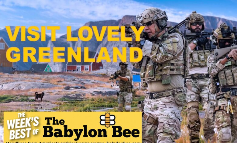 Best of the Babylon Bee: New US Army recruitment ads say 'Visit lovely Greenland'