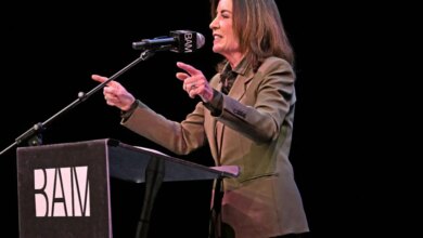 Governor Hochul (pictured) speaks at the Martin Luther King, Jr. celebration held at the Brooklyn Academy of Music on this federal holiday. 30 Lafayette Avenue, Brooklyn, NY.