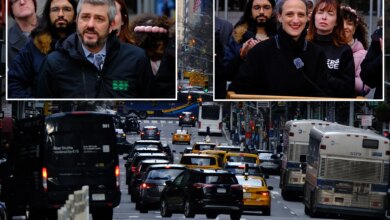 DOT commissioner Mike Flynn announces bus lane extension on NYC's Madison Avenue