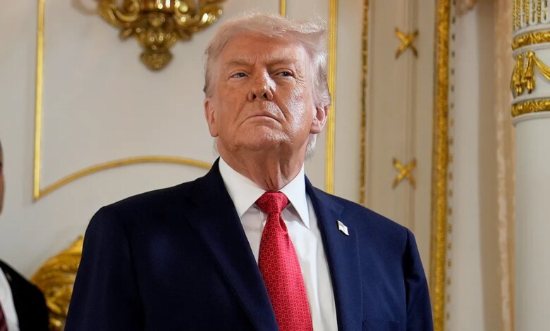 Donald Trump arrives