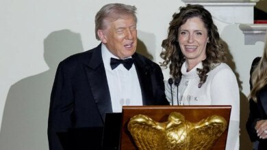 Donald Trump and Julia Letlow