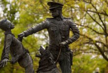 Statue remembering the 1963 'children's crusade' in Birmingham, Alabama