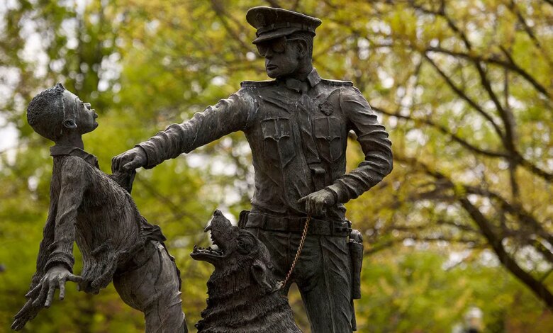 Statue remembering the 1963 'children's crusade' in Birmingham, Alabama