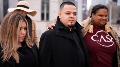 Kilmar Abrego Garcia, his wife Jennifer Vasquez Sura and Lydia Walther-Rodriguez