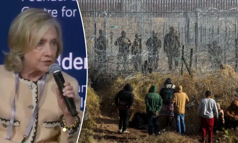 hilary clinton speaking at munich security conference and southern u.s. border