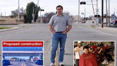 Inside town being torn apart by Newsom's high speed rail